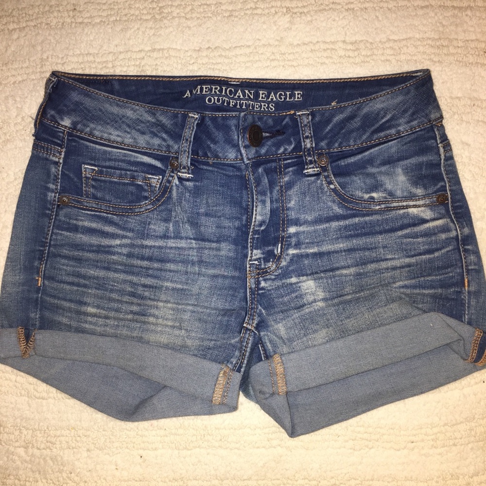 AE midi denim shorts Sz 4